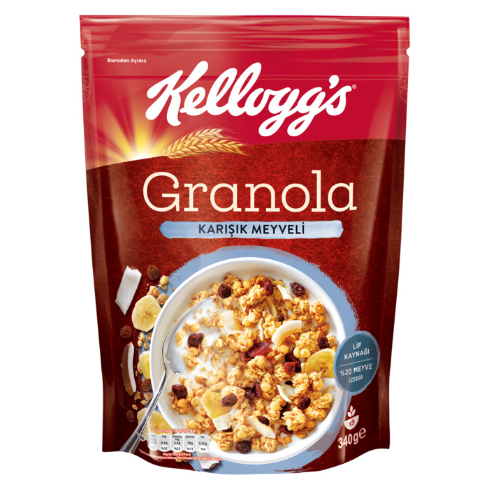 Granola Karışık Meyveli 340 Gr