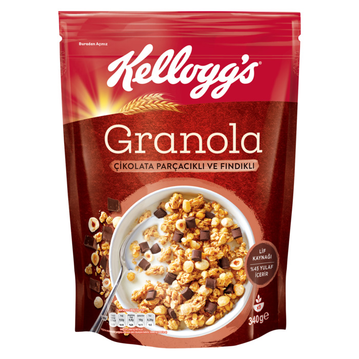 Çikolatalı Fındıklı Granola 340 Gr