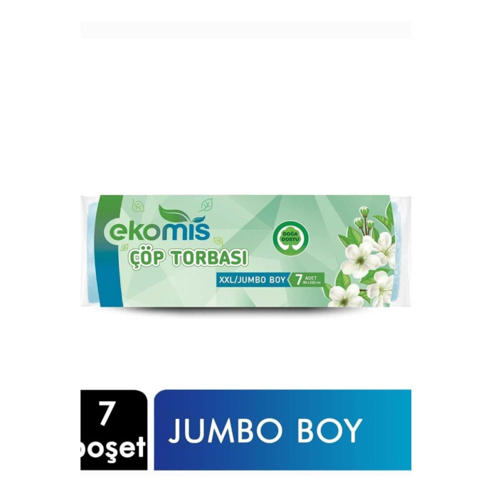 Ekomis Jumbo Boy Çöp Poşeti 80x110 Cm 7'li