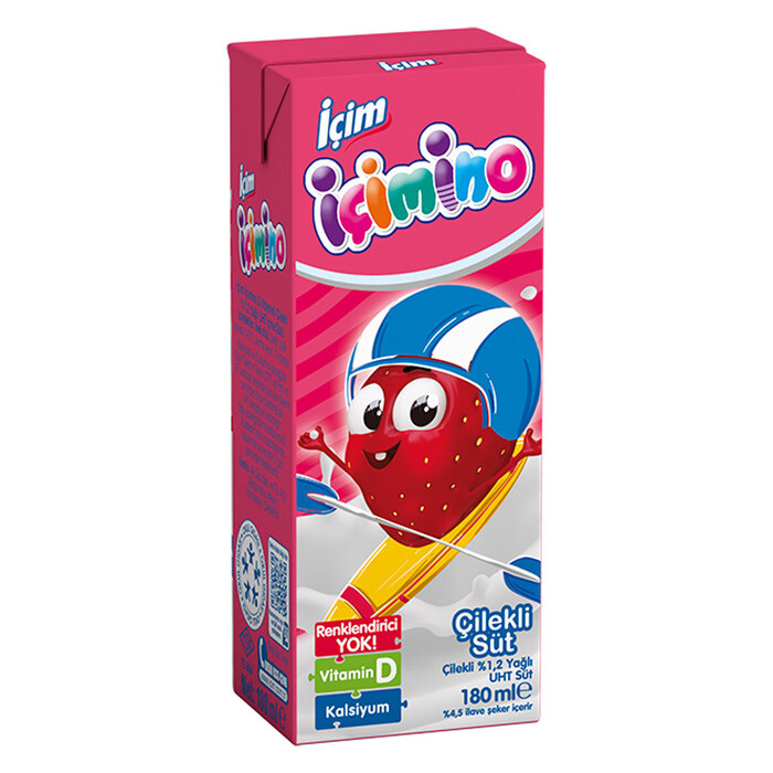 İçim İçimino Süt Çilekli 180 Ml