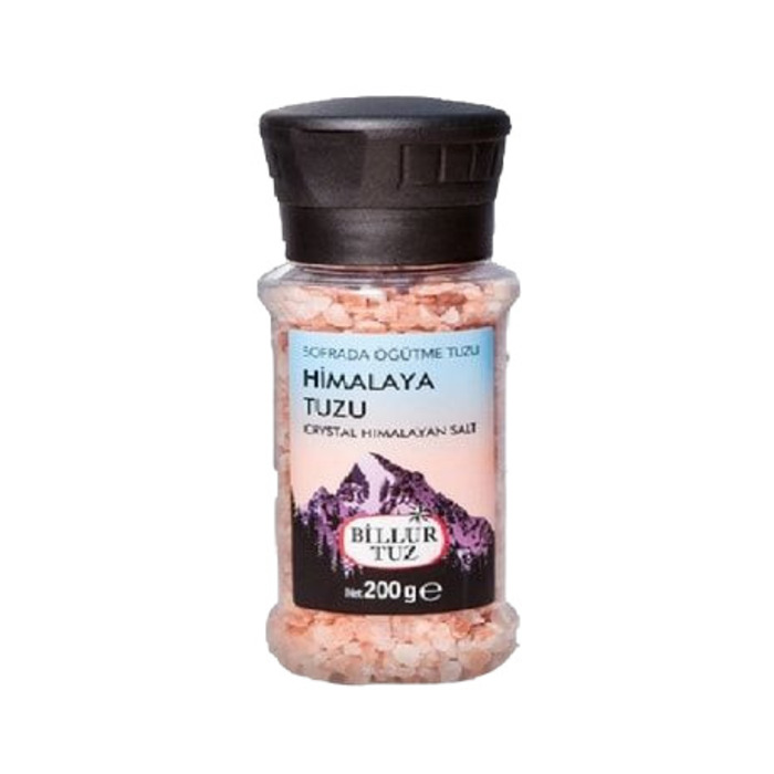 Billur Himalaya Tuzu Sofrada Öğütmeli 200 Gr