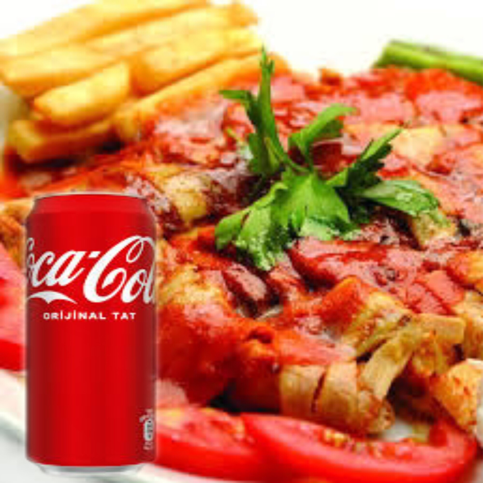 Tavuk İskender + Kutu Cola