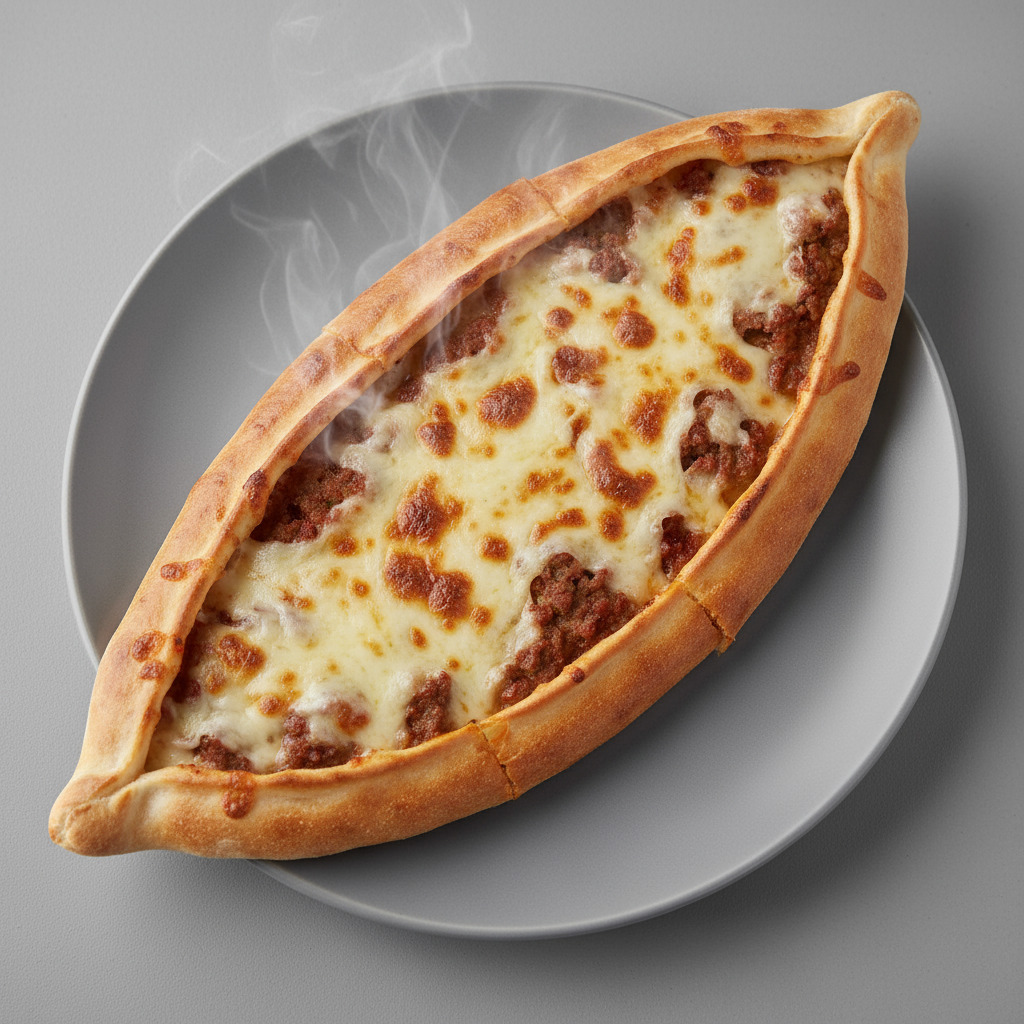 Kıymalı Kaşarlı Pide