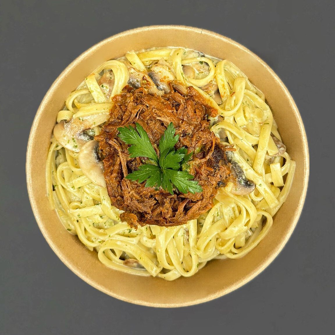 Tandır Kaburga Fettuccine Alfredo