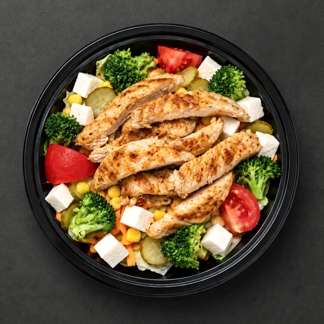 Izgara Tavuklu Salata Bowl &Sübüra Mantı