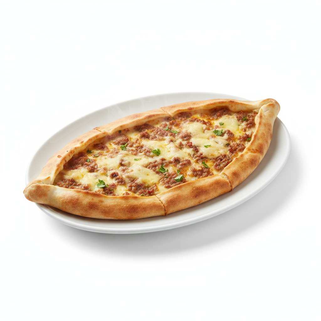 Kıymalı Kaşarlı Pide