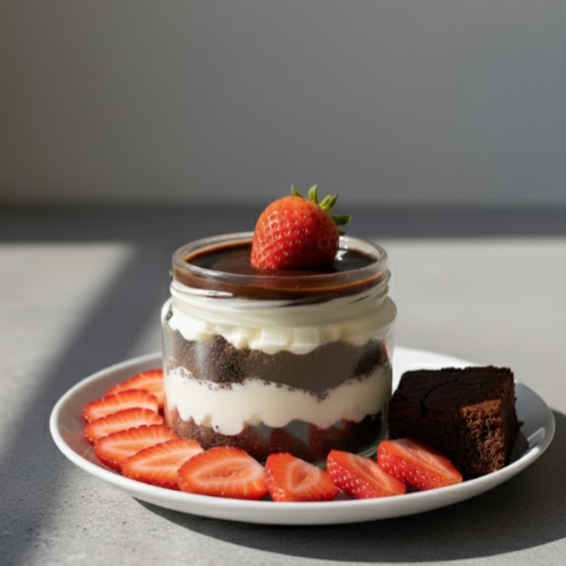 New York Mag Brownie & Strawberry