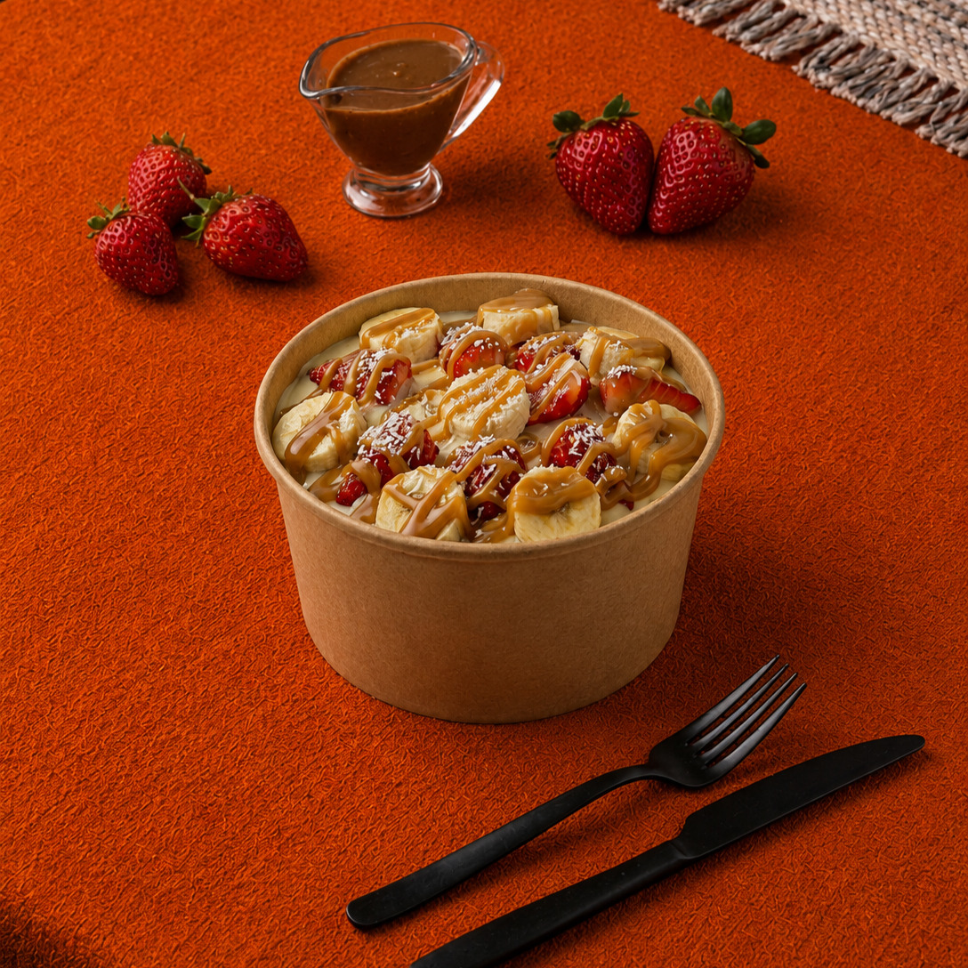 Beyaz Çikolata Waffle Bowl