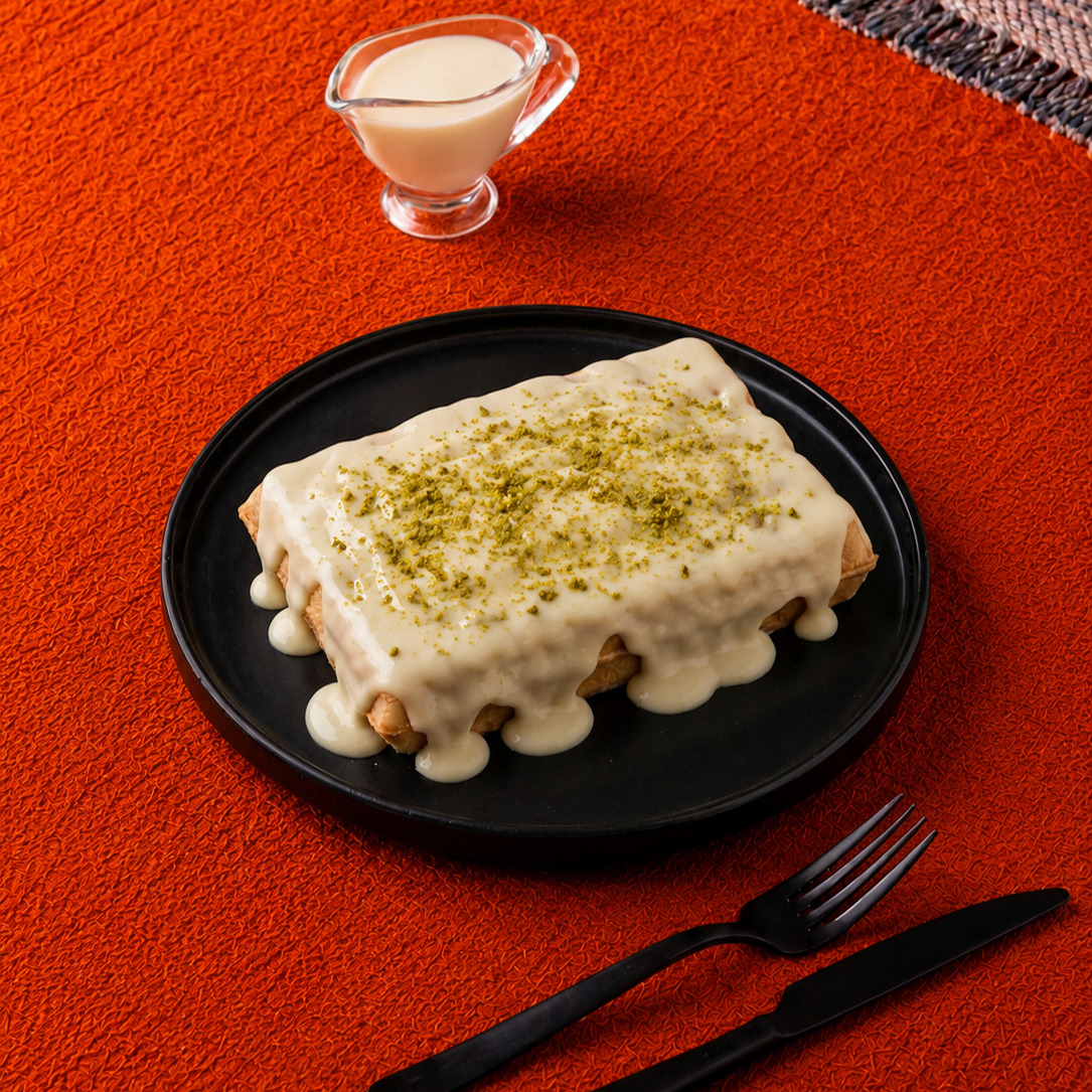 Sütlü Beyaz Çikolatalı Waffle