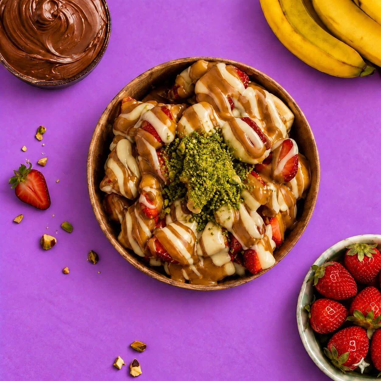 Karamel Rüyası Bowl Waffle